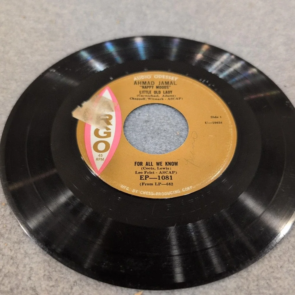 Ahmad Jamal Happy Moods 45 RPM‎ EP Argo Records EP-1081 Jazz Vinyl Record - Picture 3 of 3